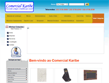 Tablet Screenshot of comercialkaribe.com.br